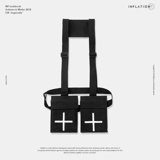 Printed Sling Bag Black - One Size