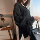 High-collar Sheer Shirt