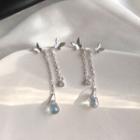 Butterfly Earring 1 Pair - Silver - One Size