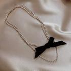 Bow Necklace 4.2cm X 2.6cm - One Size