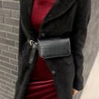 Patent Belt Bag Black - One Size