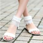 Lace Cuffed Sandals