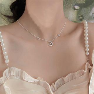 Moon Sterling Silver Choker
