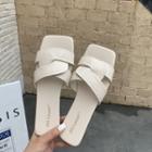 Knotted Strap Flat Slide Sandals
