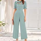 Bell-sleeve Wide-leg Jumpsuit