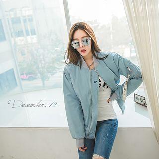 Zip Plain Jacket