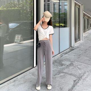 Ice Silk Wide Leg Pants