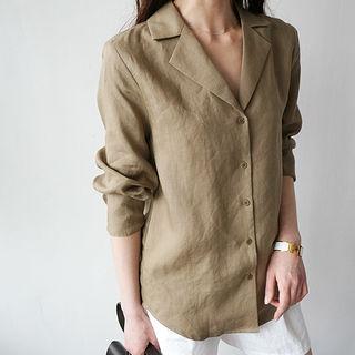 Collar Linen Blouse