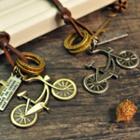 Alloy Bicycle Pendant Necklace