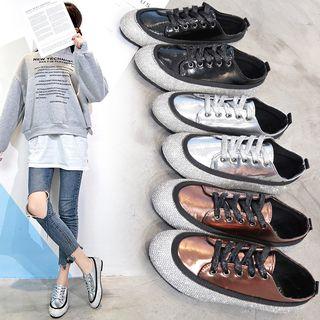 Glitter Lace Up Sneakers