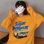Taxi Print Long-sleeve T-shirt