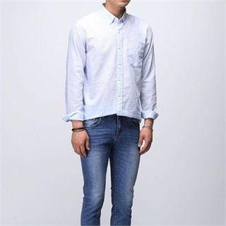 Seersucker Striped Shirt