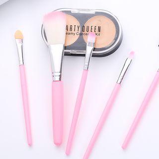 Makeup Brush Set (5 Pcs) Pink - 5 Pcs
