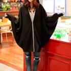 Loose-fit Hooded Jacket Black - One Size