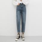 Cropped High-rise Harem Jeans