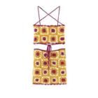 Strappy Crochet Knit Camisole Top / Mini Skirt / Set