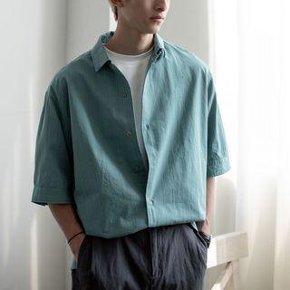 Cactus Brooch Short-sleeve Shirt