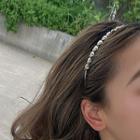 Heart Headband 1pc - Silver - One Size