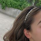 Heart Headband 1pc - Silver - One Size