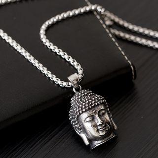 Alloy Buddha Pendant Necklace 179 - Alloy Buddha - One Size