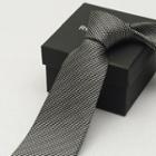 Dotted Neck Tie (8cm) Black - One Size