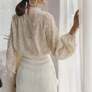 See-through Lace Blouse
