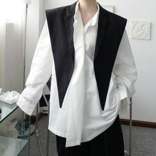 Buttonless Vest Black - One Size