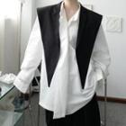 Buttonless Vest Black - One Size