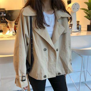 Double Breast Coat Almond - One Size