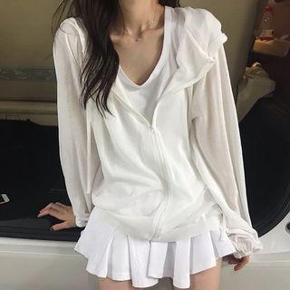 Knit Zip Hoodie / Mini Tank Dress