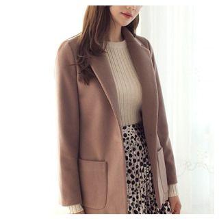 Single-breasted Dual-pocket Blazer
