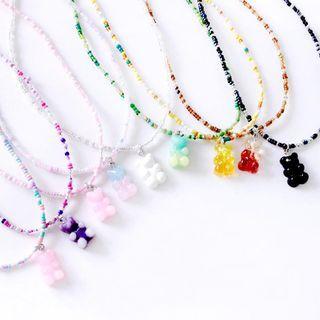 Bead Bear Necklace