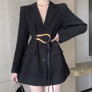 Plain Blazer / Alloy Belt