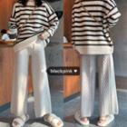 Striped Sweater / Knit Wide Leg Pants
