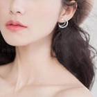 Beaded Moon Earring