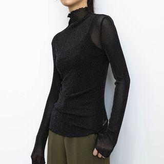 Set: See Through Knit Pullover + Camisole