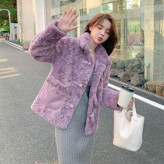 Fluffy D-ring Closure Jacket