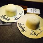 Lettering Straw Hat