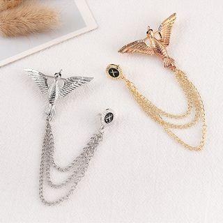 A-line Bird Chained Brooch