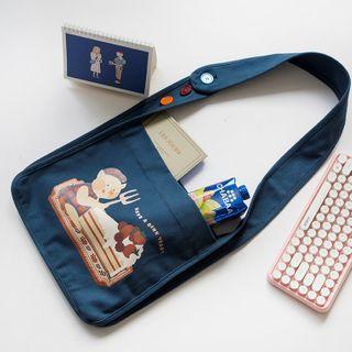 Cartoon Print Canvas Bag
