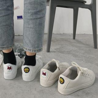 Embroidered Back Sneakers