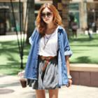 Pocket-front Loose-fit Shirt