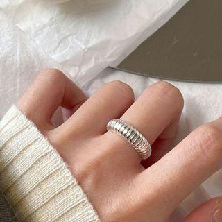 Croissant Open Ring Silver - One Size