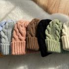 Wool Cable-knit Beanie