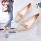 Pointed Bow Flats Shoes