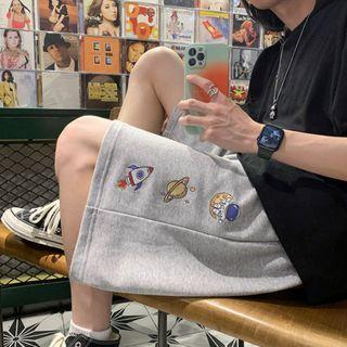 Astronaut Print Shorts