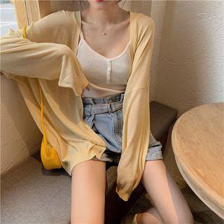 Loose-fit Sheer Cardigan