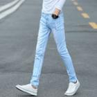 Straight Leg Capri Jeans