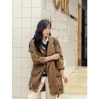 Snap-button Pocket Cotton Jacket