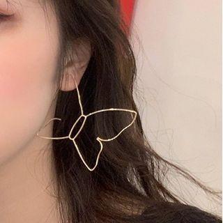 Alloy Butterfly Dangle Earring 1 Pair - Earrings - Butterfly - One Size